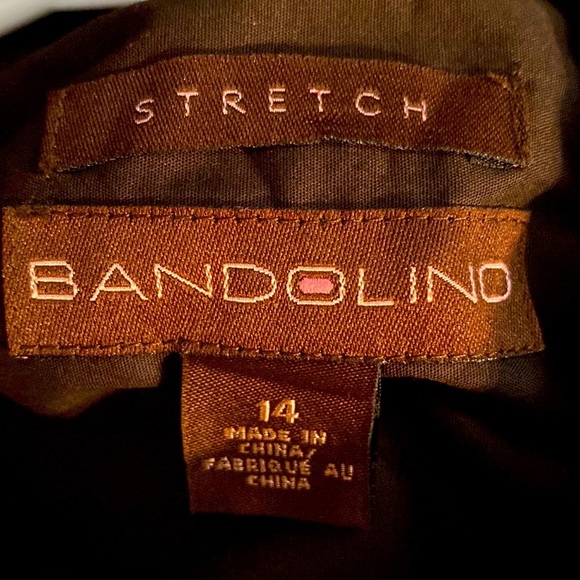 Y2K Bandolino stretch  brown jacket w/ antique brass snaps, belt loops (no belt) - Picture 11 of 12